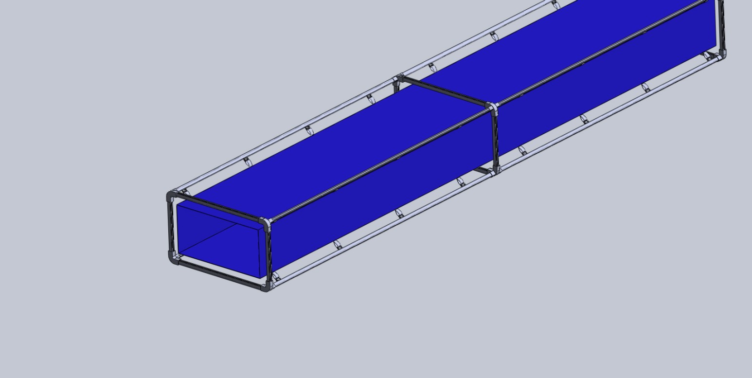 Exterior multiple points support system